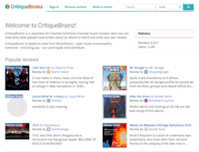 Tablet Screenshot of critiquebrainz.org